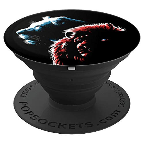 Lions love lioness and lion PopSockets Grip and Stand for Phones and Tablets