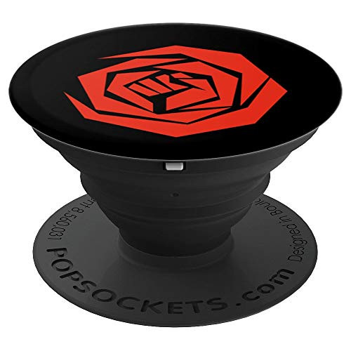 Democratic Socialists   Red Rose Fist PopSockets Grip and Stand for Phones and Tablets