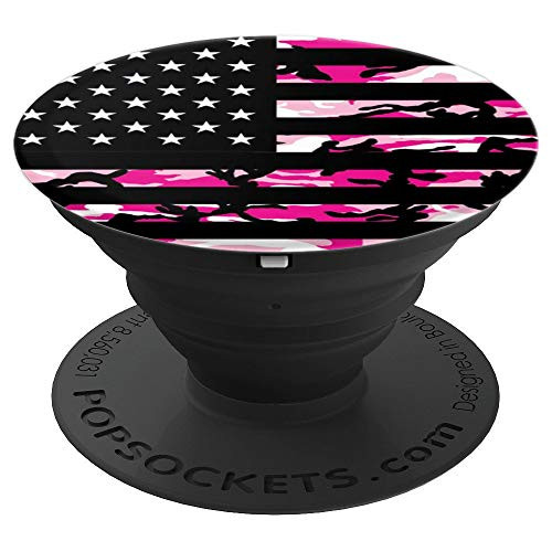 Pink camo American flag camouflage hunting gift PopSockets Grip and Stand for Phones and Tablets Pink camo American flag camouflage hunting gift PopSockets Grip and Stand for Phones and Tablets