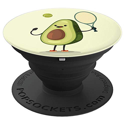 Avocado Emoji Tennis Sports Fruit Vegan PopSockets Grip and Stand for Phones and Tablets Avocado Emoji Tennis Sports Fruit Vegan PopSockets Grip and Stand for Phones and Tablets