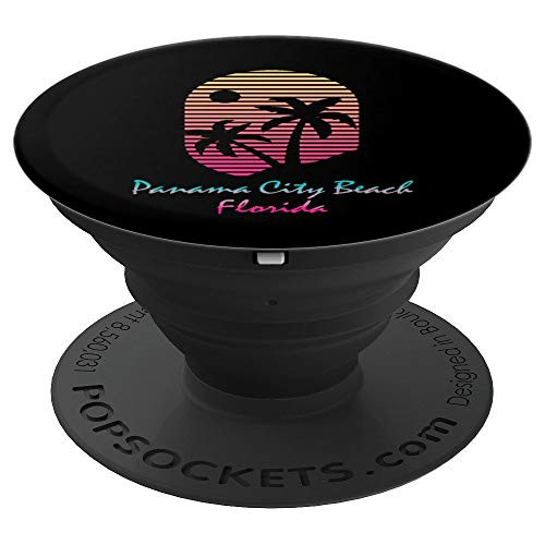 Panama City Beach Florida Retro State Summer Keys Vintage PopSockets Grip and Stand for Phones and Tablets