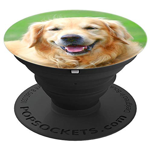 Funny Cute Golden Retriever Dog Picture Gift For Dog Lover PopSockets Grip and Stand for Phones and Tablets