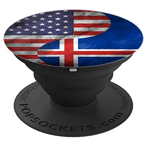 USA and Iceland Yin Yang Icelandic American Flag PopSockets Grip and Stand for Phones and Tablets USA and Iceland Yin Yang Icelandic American Flag PopSockets Grip and Stand for Phones and Tablets