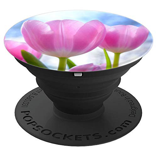 Flowers with a blue sky background PopSockets Grip and Stand for Phones and Tablets