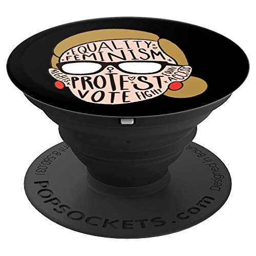 Notorious RBG Ruth Bader Ginsburg Feminist Gift Equal Rights PopSockets Grip and Stand for Phones and Tablets