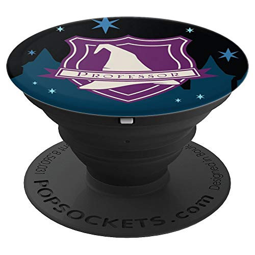 Professor Hat Icon With Castle Background Unite Wizards PopSockets Grip and Stand for Phones and Tablets