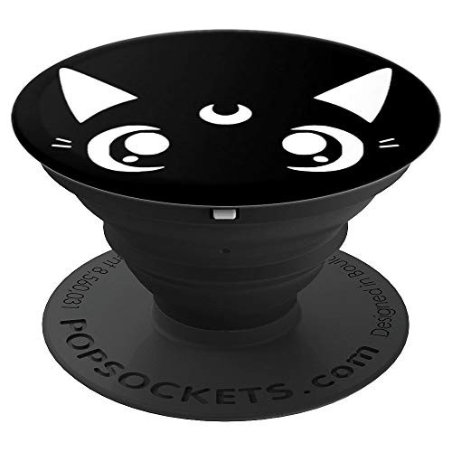 Cute Cat Crescent Moon Sailor Mom Kawaii Neko PopSockets Grip and Stand for Phones and Tablets
