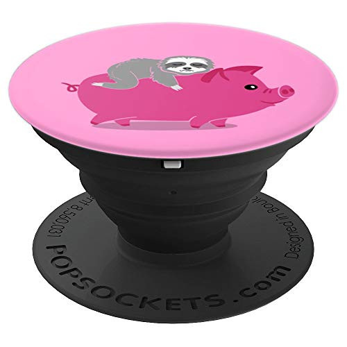 Pig Accessory Sloth Pink Cool Cute Gift PopSockets Grip and Stand for Phones and Tablets Pig Accessory Sloth Pink Cool Cute Gift PopSockets Grip and Stand for Phones and Tablets