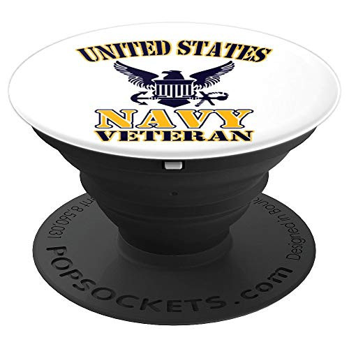US Navy Military Veteran   Military Pride   Gift Accessory PopSockets Grip and Stand for Phones and Tablets