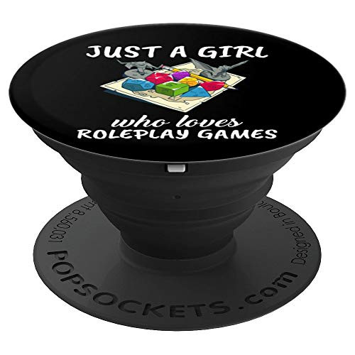 Just A Girl Who Loves Roleplay Games Clothes Outfit Gift RPG PopSockets Grip and Stand for Phones and Tablets