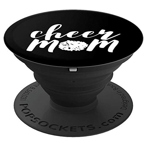 Cheer Mom Sports School Games Gift PopSockets Grip and Stand for Phones and Tablets