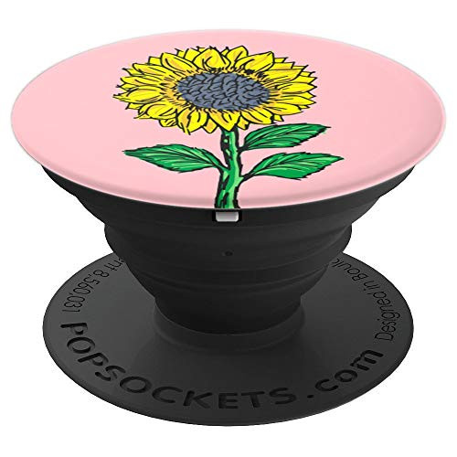 Yellow Sunflower Pink Background PopSockets Grip and Stand for Phones and Tablets Yellow Sunflower Pink Background PopSockets Grip and Stand for Phones and Tablets