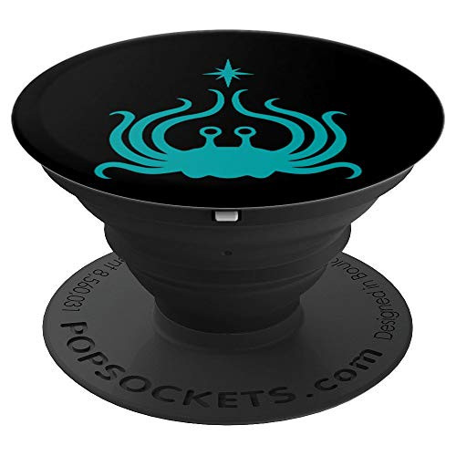 Flying Spaghetti Monster TEAL   PopSockets Grip and Stand for Phones and Tablets