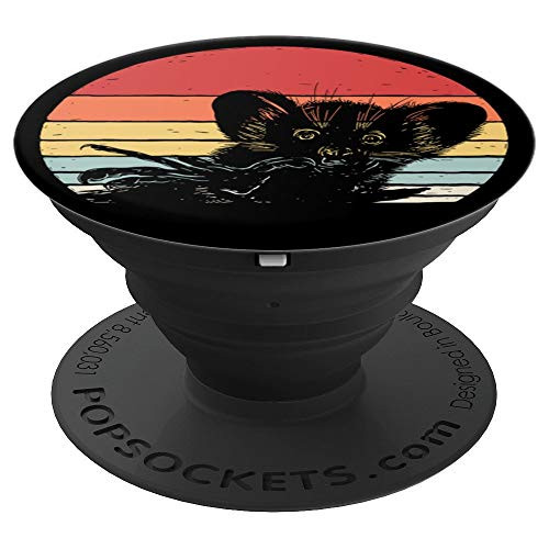 Vintage Retro Aye Aye Long Fingered Lemur PopSockets Grip and Stand for Phones and Tablets
