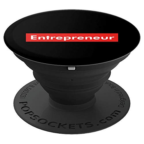 Entrepreneur design Hustle RED Apparel PopSockets Grip and Stand for Phones and Tablets