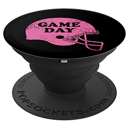 Game Day Football Pink Helmet Gift PopSockets Grip and Stand for Phones and Tablets