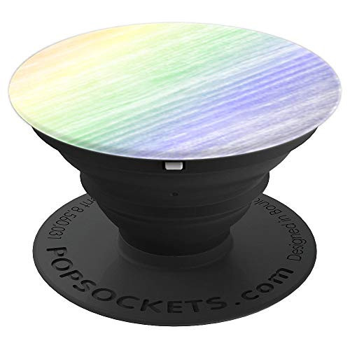 Pastel Colors Rainbow Pattern PopSockets Grip and Stand for Phones and Tablets