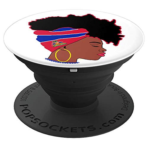 Haiti girl Haitian Ayiti Haiti flag white background PopSockets Grip and Stand for Phones and Tablets Haiti girl Haitian Ayiti Haiti flag white background PopSockets Grip and Stand for Phones and Tablets