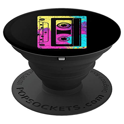 Cassette Tape Mixtape Retro Music 80s and 90s Costume PopSockets Grip and Stand for Phones and Tablets