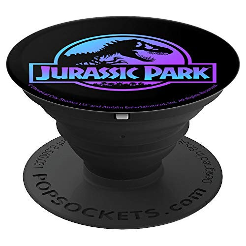 Jurassic Park Pastel Gradient Logo PopSockets Grip and Stand for Phones and Tablets