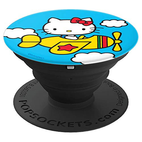 Hello Kitty Classic Airplane PopSockets Grip and Stand for Phones and Tablets
