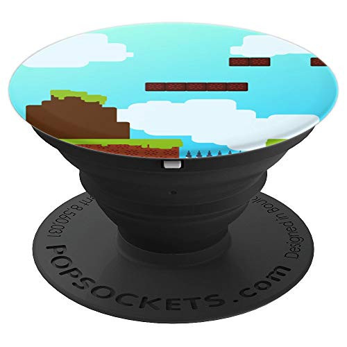 Gamer Videogame Landscape 2D PopSockets Grip and Stand for Phones and Tablets
