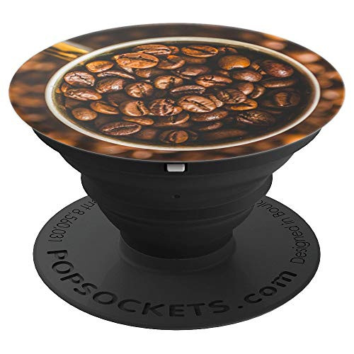 Coffee beans full background brown mug bean espresso lovers PopSockets Grip and Stand for Phones and Tablets