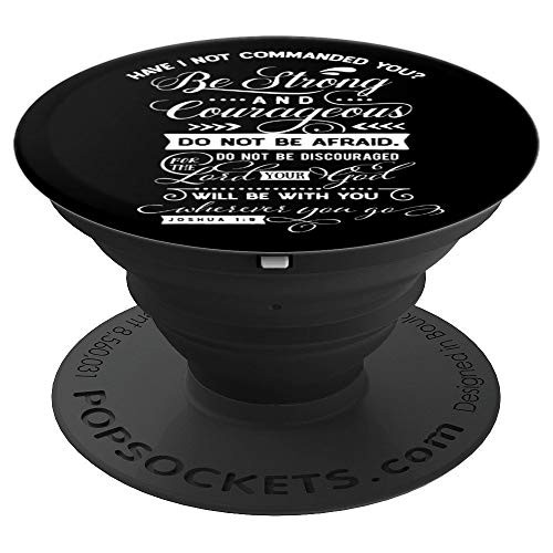 Be Strong and Courageous Religious Faith Jesus Christ Gift PopSockets Grip and Stand for Phones and Tablets Be Strong and Courageous Religious Faith Jesus Christ Gift PopSockets Grip and Stand for Phones and Tablets