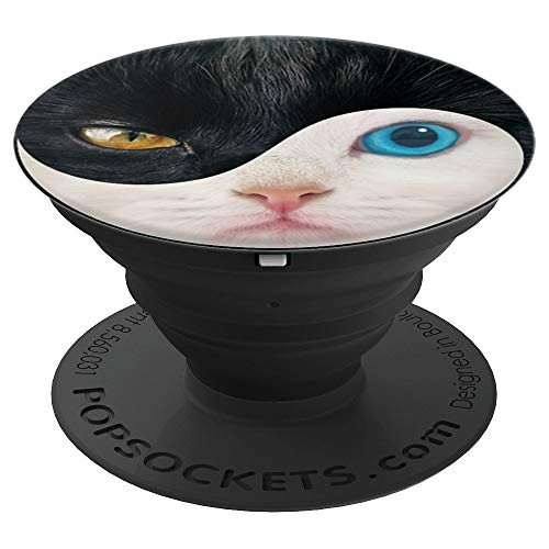 Yin Yang Yoga Zen Cute Cats ying yang Gift Kitty Cats PopSockets Grip and Stand for Phones and Tablets Yin Yang Yoga Zen Cute Cats ying yang Gift Kitty Cats PopSockets Grip and Stand for Phones and Tablets