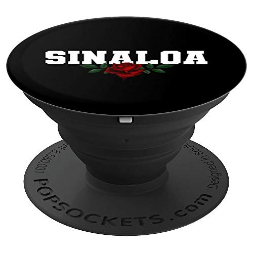 Sinaloa State Mexican Heritage Bleeding Rose Dark PopSockets Grip and Stand for Phones and Tablets
