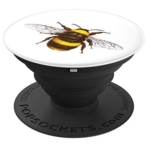 Cute Watercolor Bumble Bee Insect On white background PopSockets Grip and Stand for Phones and Tablets Cute Watercolor Bumble Bee Insect On white background PopSockets Grip and Stand for Phones and Tablets
