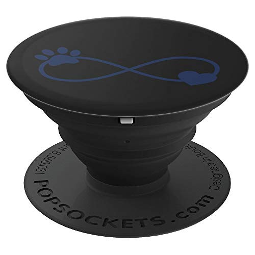 Navy Blue Dog Mom Paw Print Heart Black PopSockets Grip and Stand for Phones and Tablets Navy Blue Dog Mom Paw Print Heart Black PopSockets Grip and Stand for Phones and Tablets