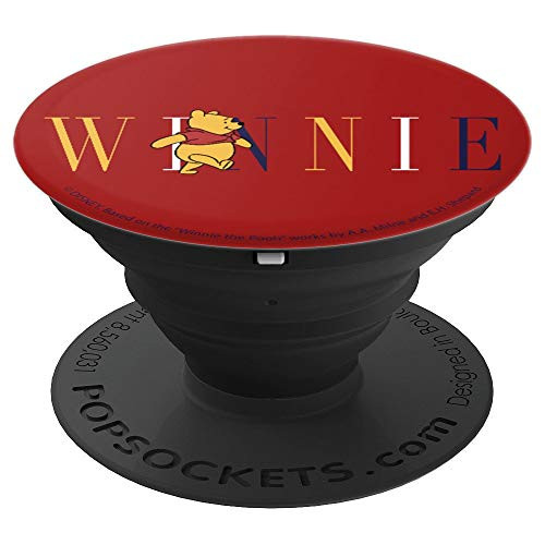 Disney Winnie The Pooh Winnie Text PopSockets Grip and Stand for Phones and Tablets