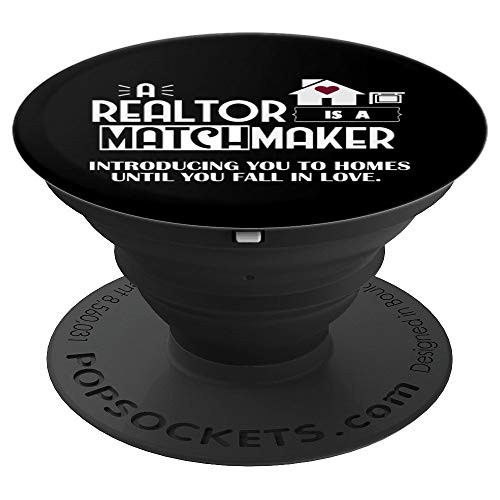 A Realtor Matchmaker Real Estate Agent PopSockets Grip and Stand for Phones and Tablets