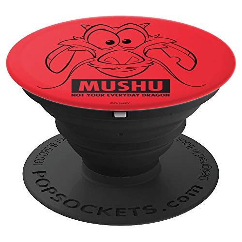 Disney Mulan Mushu Not Your Everyday Dragon in Red PopSockets Grip and Stand for Phones and Tablets