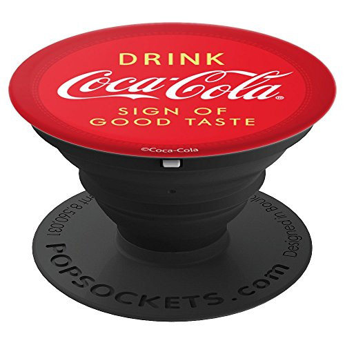Coca Cola Drink Coca Cola Sign Of Good Taste Coke Patch PopSockets Grip and Stand for Phones and Tablets