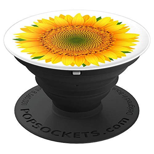 Sunflower Decor Girasol yellow Sun Flower White Background PopSockets Grip and Stand for Phones and Tablets Sunflower Decor Girasol yellow Sun Flower White Background PopSockets Grip and Stand for Phones and Tablets