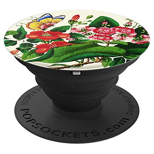 Vintage Retro Cool Floral Flowers Butterfly Decorative PopSockets Grip and Stand for Phones and Tablets Vintage Retro Cool Floral Flowers Butterfly Decorative PopSockets Grip and Stand for Phones and Tablets