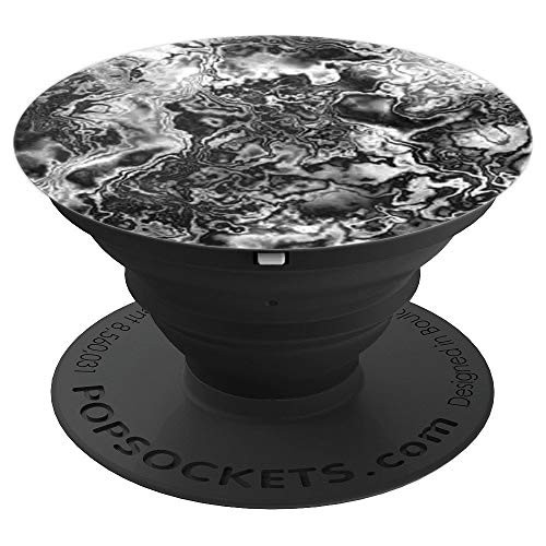 Ghost Watercolor Ink Pop Mount Socket Black and White Style PopSockets Grip and Stand for Phones and Tablets