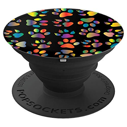 Colorful Dog Paw Prints Abstract Animal Lover Gifts PopSockets Grip and Stand for Phones and Tablets Colorful Dog Paw Prints Abstract Animal Lover Gifts PopSockets Grip and Stand for Phones and Tablets