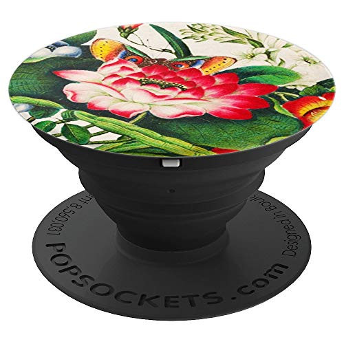 Vintage Retro Cool Floral Flower Butterfly Decorative PopSockets Grip and Stand for Phones and Tablets Vintage Retro Cool Floral Flower Butterfly Decorative PopSockets Grip and Stand for Phones and Tablets
