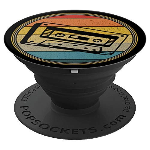 Retro Mixtape Sunset Cassette PopSockets Grip and Stand for Phones and Tablets