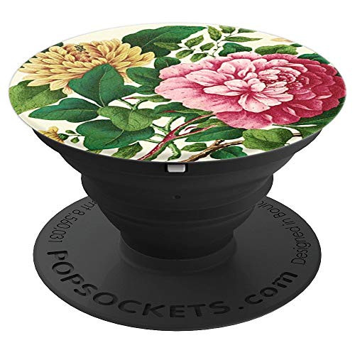 Vintage Retro Cool Pink and Yellow Floral Flowers Decorative PopSockets Grip and Stand for Phones and Tablets Vintage Retro Cool Pink and Yellow Floral Flowers Decorative PopSockets Grip and Stand for Phones and Tablets