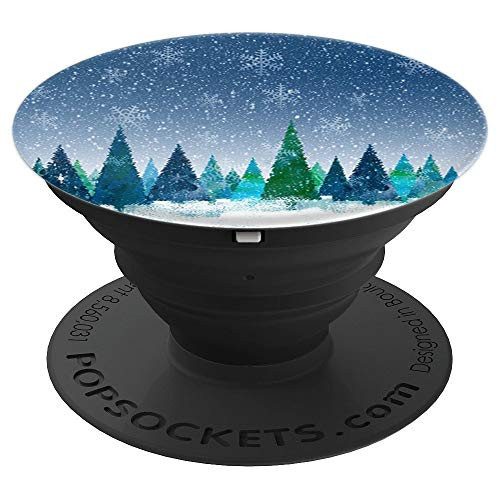 Winter Trees Holiday Season Snowflakes Snow PopSockets Grip and Stand for Phones and Tablets Winter Trees Holiday Season Snowflakes Snow PopSockets Grip and Stand for Phones and Tablets