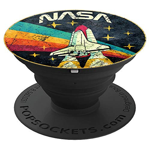 NASA Shuttle Launch With Rainbow PopSockets Grip and Stand for Phones and Tablets