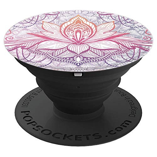 Lotus Flower for Yoga Meditation Pink Zen Namaste Gift Idea PopSockets Grip and Stand for Phones and Tablets
