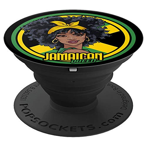 Jamaican Queen Jamaica Flag Colors Afro Party Theme Rasta PopSockets Grip and Stand for Phones and Tablets Jamaican Queen Jamaica Flag Colors Afro Party Theme Rasta PopSockets Grip and Stand for Phones and Tablets