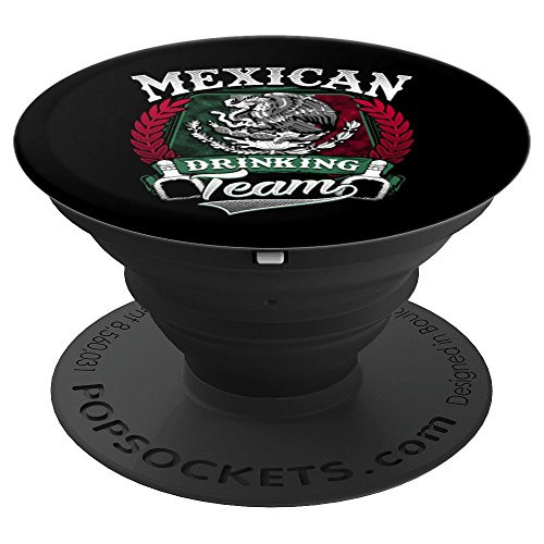 Mexico Mexican Pride Flag Roots Tequila Drinking Drunk PopSockets Grip and Stand for Phones and Tablets