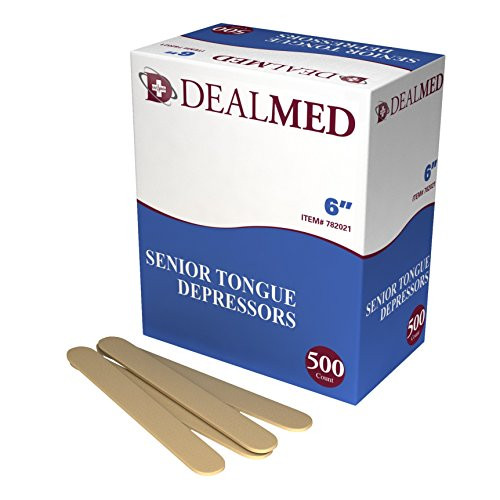 Dealmed 6  Senior Tongue Depressors Non Sterile 500 Count