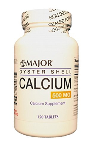 MAJOR OYSTER SHELL CALCIUM 500MG TABS OYSTER SHELL 500 MG White 150 TABLETS UPC 309041883925